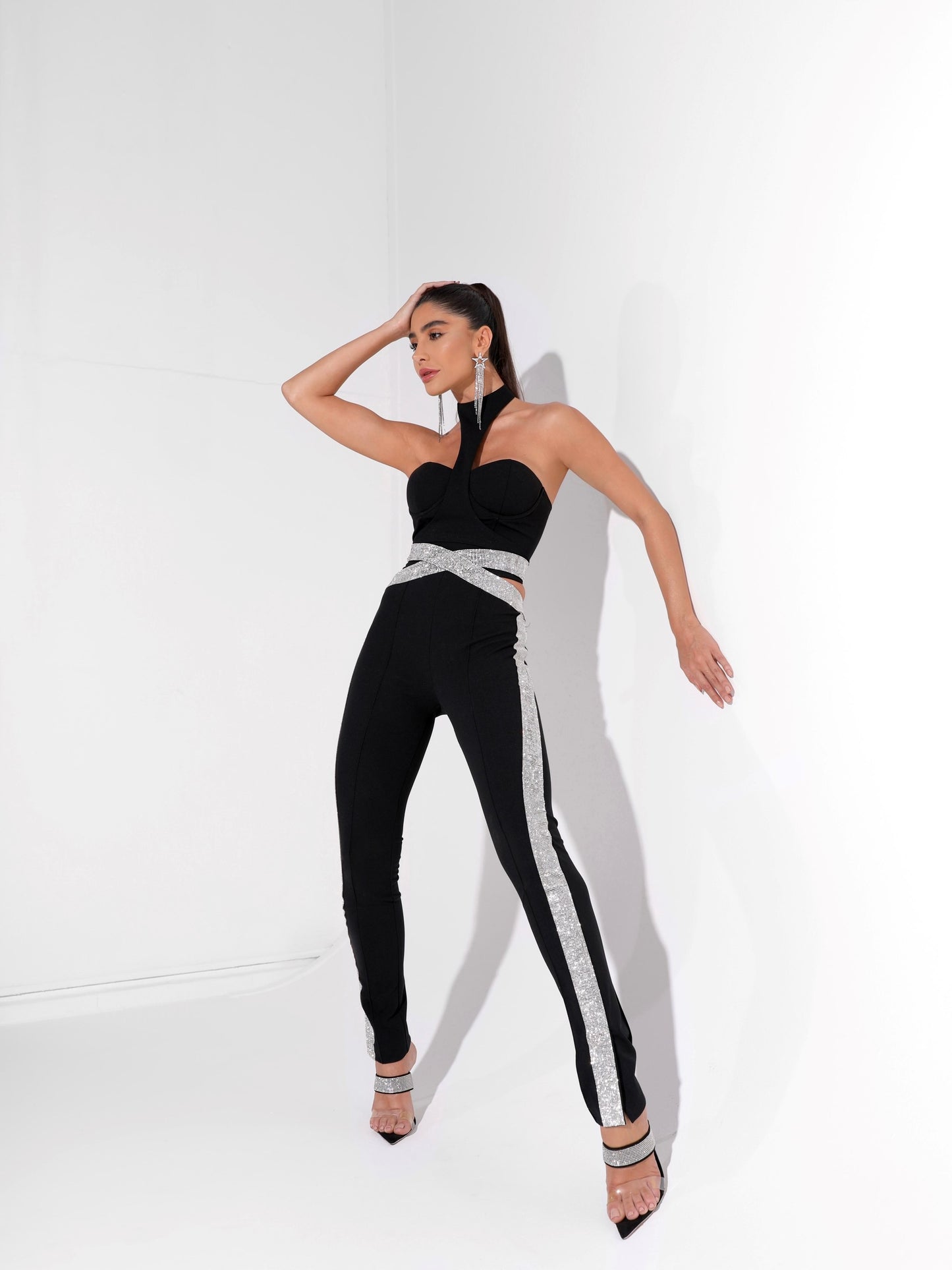 Kaena High Neck Cropped